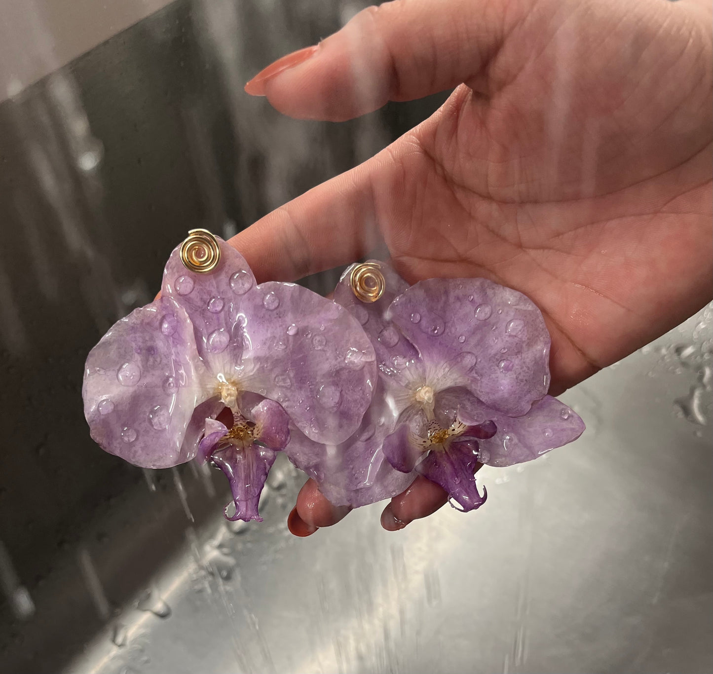 PURPLE REINA EARRINGS